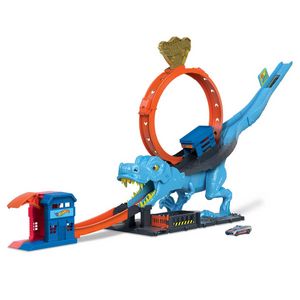 Hot Wheels City T-Rex Loop And Stunt Playset, Track Set With 1 Toy Car offers at $29.99 in Barbie
