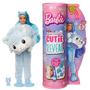 Barbie Doll Cutie Reveal Husky Plush Costume Doll With Pet, Color Change, Snowflake Sparkle offers at $24.99 in Barbie