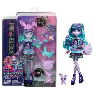 Monster High Doll And Sleepover Accessories, Twyla, Creepover Party offers at $24.99 in Barbie