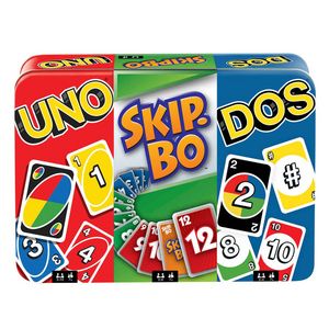 Card Games, UNO, DOS And Skip-Bo Bundle, Travel Games In Tin offers at $19.99 in Barbie