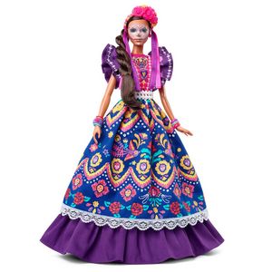 Barbie 2022 Día De Muertos Doll In Ruffled Dress And Calavera Face Paint offers at $80 in Barbie
