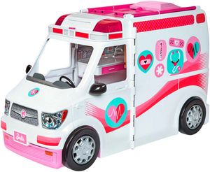 Barbie Emergency Vehicle Transforms Into Care Clinic With 20+ Pieces offers at $59.99 in Barbie