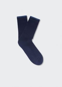 Cotton edging socks offers at $9.99 in Mango