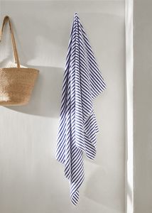 Striped beach towel 100x180cm offers at $29.99 in Mango