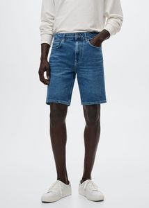 Regular-fit denim bermuda shorts offers at $15.99 in Mango