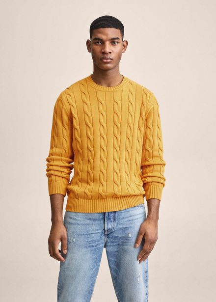 Braided cotton sweater offers at $39.99 in Mango