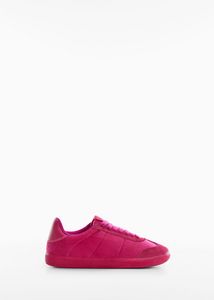 Noncolored leather sneakers offers at $49.99 in Mango