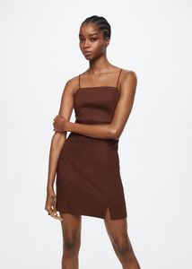 Linen strap dress offers at $35.99 in Mango