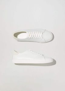 Lace-up leather sneakers offers at $59.99 in Mango