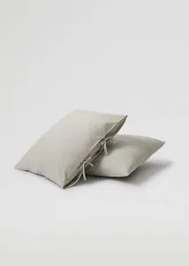 Washed cotton pillowcase 60x60cm offers at $29.99 in Mango