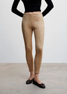 Suede leggings offers at $17.99 in Mango