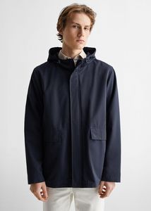 Hooded jacket offers at $59.99 in Mango