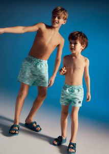Printed swimming trunks offers at $25.99 in Mango