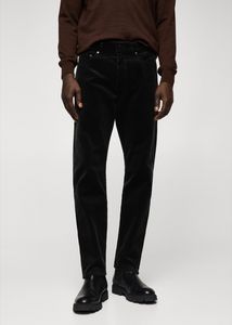 Slim fit corduroy pants offers at $49.99 in Mango