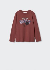 Printed long sleeve t-shirt offers at $7.99 in Mango