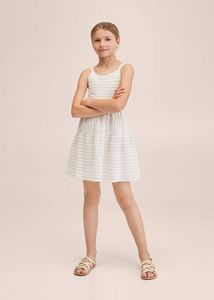 Striped linen dress offers at $22.99 in Mango