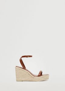 Wedge strips sandals offers at $35.99 in Mango