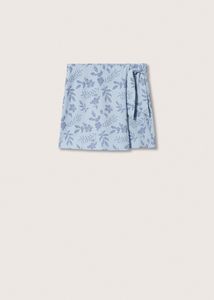 Floral print skirt pants offers at $9.99 in Mango