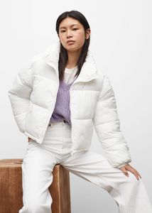 Short quilted anorak offers at $29.99 in Mango
