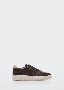 Faux-leather sneakers offers at $39.99 in Mango
