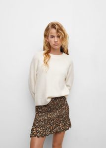 Printed pleated skirt offers at $19.99 in Mango
