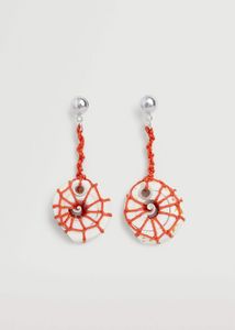 Shell pendant earrings offers at $6.99 in Mango