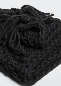 Fringes knit scarf offers at $29.99 in Mango