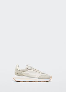 Leather appliqué sneakers offers at $45.99 in Mango