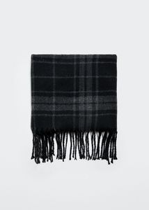 Fringed check scarf offers at $19.99 in Mango