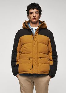 Combined hooded anorak offers at $99.99 in Mango