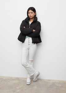 Short quilted anorak offers at $45.99 in Mango