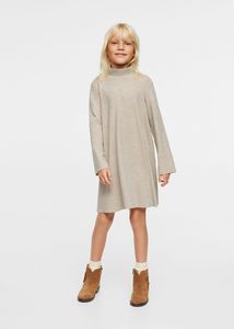 Knitted Perkins neck dress offers at $15.99 in Mango