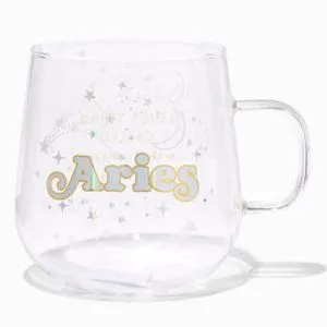 Zodiac Glass Mug - Aries offers at $8.49 in Claire's