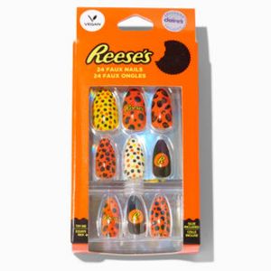 Hershey's® Reese's® Claire's Exclusive Stiletto Vegan Faux Nail Set - 24 Pack offers at $9.99 in 
