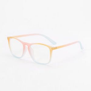 Orange & Pink Ombre Blue Light Reducing Clear Lens Plastic Frames offers at $5.25 in Claire's