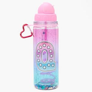 Initial Water Bottle - Pink, Q offers at $10 in Claire's