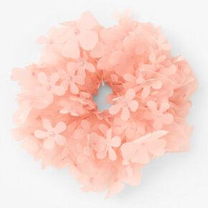 Giant Confetti Daisy Orange Hair Scrunchie offers at $8.99 in Claire's