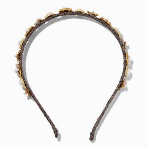 Gold Vintage Celestial Skinny Headband offers at $17.99 in Claire's