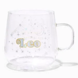 Zodiac Glass Mug - Leo offers at $8.49 in Claire's