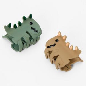 Green & Brown Dinosaur Hair Claws - 2 Pack offers at $7.49 in Claire's