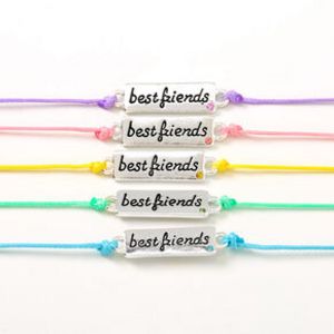 Pastel Plaque Adjustable Friendship Bracelets - 5 Pack offers at $6.49 in Claire's