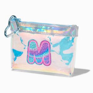 Holographic Initial Coin Purse - M offers at $4.99 in Claire's