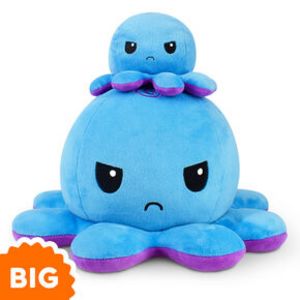 TeeTurtle™ 8'' Reversible Plushies Blue & Purple Octopus offers at $29.99 in Claire's