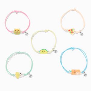 Cute Critter Food Adjustable Friendship Bracelets - 5 Pack offers at $8.99 in Claire's