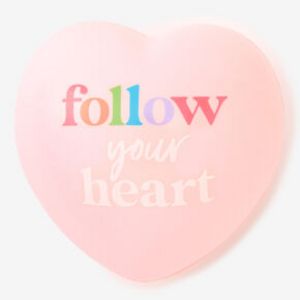 Follow Your Heart Pink Stress Ball offers at $4.79 in Claire's