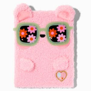 Pink Sunglasses Bear Sketchbook offers at $20.99 in Claire's