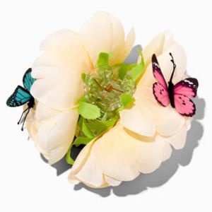 Butterfly & Ivory Flower Hair Claw offers at $12.49 in Claire's