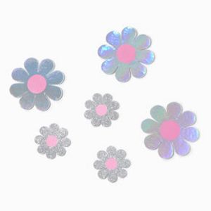 Holographic Daisy 3-D Wall Stickers - 6 Pack offers at $8.99 in Claire's