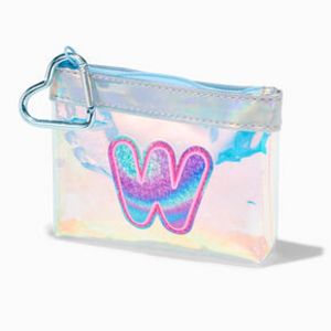Holographic Initial Coin Purse - W offers at $4.99 in Claire's
