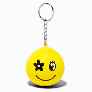 Happy Face Daisy Stress Ball Keychain offers at $7.79 in Claire's